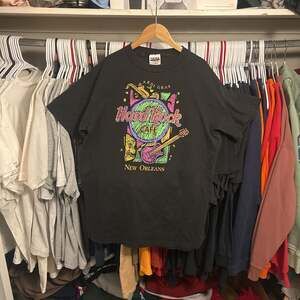 Vintage 1995 Hard Rock Cafe New Orleans Mardi Gras T-Shirt